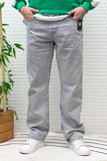 WAFRA Men's Elastic Waist Casual Baggy Jeans
