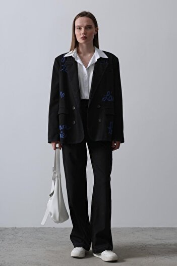 fh fashionhere Heart Jacket Set - Black