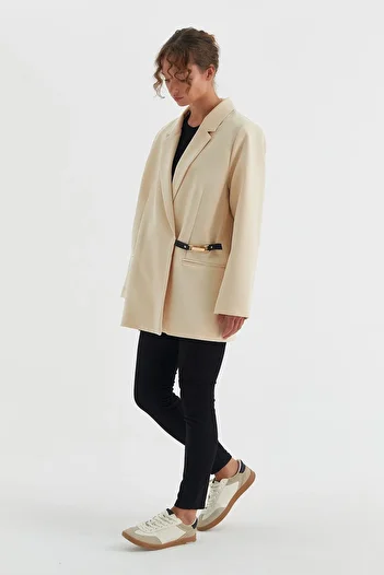 MARKALİSTE Μπουφάν μπεζ Ester Blazer