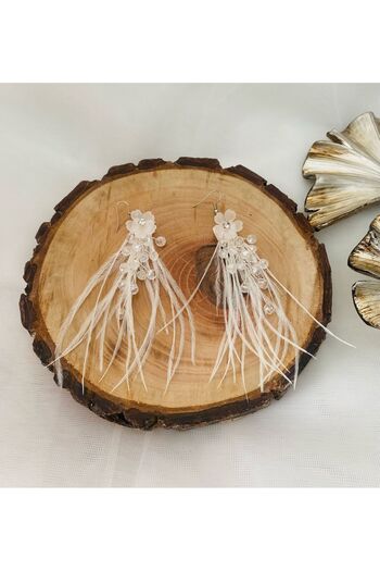 ASİMEL TASARIM Earrings flower earrings daisy detailed earrings exterior shooting