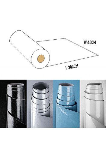 AWNIC Tapet Awnic, PVC, albastru, 300 x 40 cm