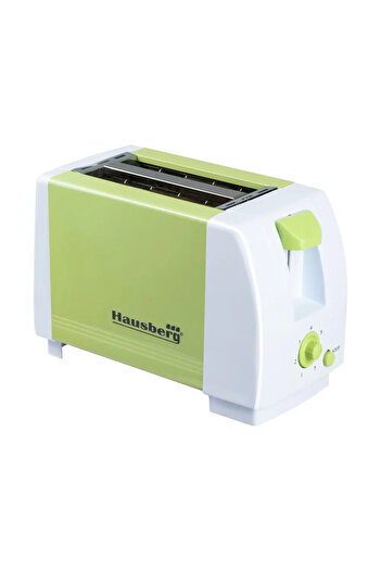 Hausberg Toaster HB-150VR, 750 W, 2 slices, 7 temperature settings, automatic shut-off, Green