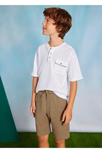 MAYORAL Boy's Suit with Pocket Collar - Ecru