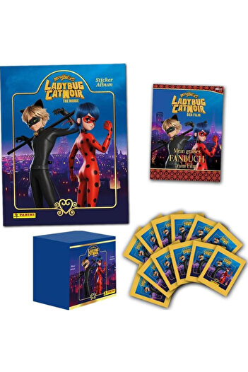 Panini Set of 10 Pack Stickers (40 Pieces) with Miraculous Ladybug Album