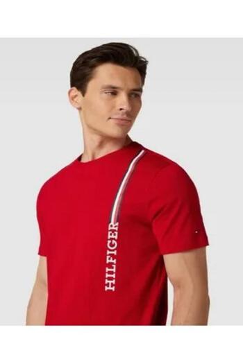 Tommy Hilfiger Men's Monotype Vertical Logo Short Sleeve T-Shirt