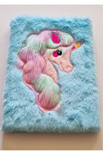 Modellino 3D Unicorn Plush Scrapbook Daily Memory Modelist Striped Notepad 80 Sheets - Color Optional