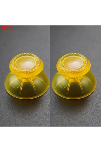 Choice transparent yellow JCD 2pcs 3D Analog Joystick Stick For PS5 Controller Analogue Thumbsticks Caps Mu