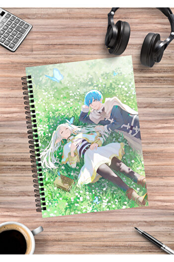 mertfigur Frieren Beyond Journey's End Himmel Fern Stark Anime Spiral Notebook A5 (50 Sheets)