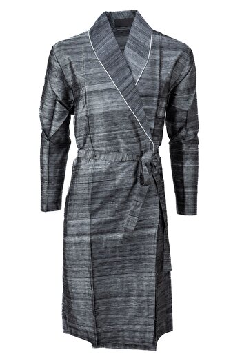 Oppland Men's Fashion Röpteşambir Premium Satin Robe with Belt