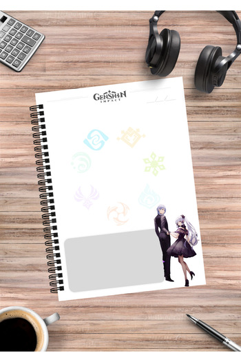 mertfigur Genshin Ayaka Ayato Kamisato Anime Spiral Notebook A5 (50Sheets)