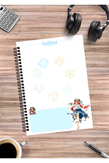 mertfigur Genshin Nilou Anime Spiral Notebook A5 (50 Sheets)