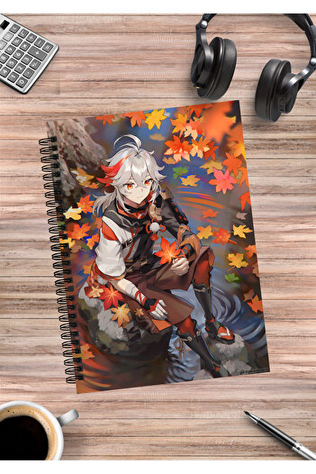 mertfigur Genshin Kazuha Anime Spiral Notebook A5 (50Sheets)