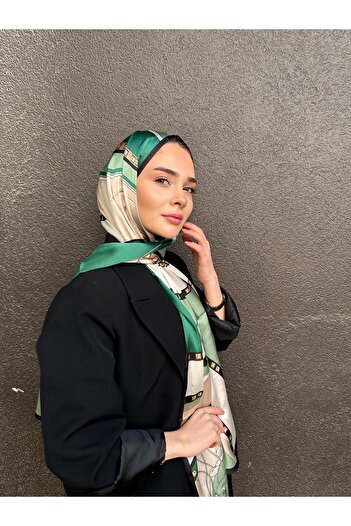 Webinay Home New Season Leaf Pattern Voile Silk Shawl