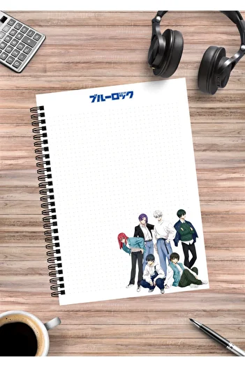 mertfigur Blue Lock Anime Spiral Notebook A5 (50 Sheets)
