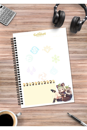 mertfigur Genshin Sayu Anime Spiral Notebook A5 (50Sheets)