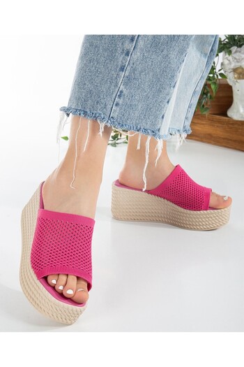 DAD WOLF Padded Sole Comfortable Knitwear Daily Slippers