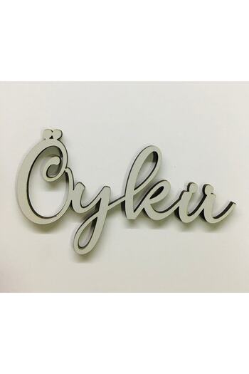 estölye Wooden Name Door, 10cm Pillow Name Jewelry (1 Piece)