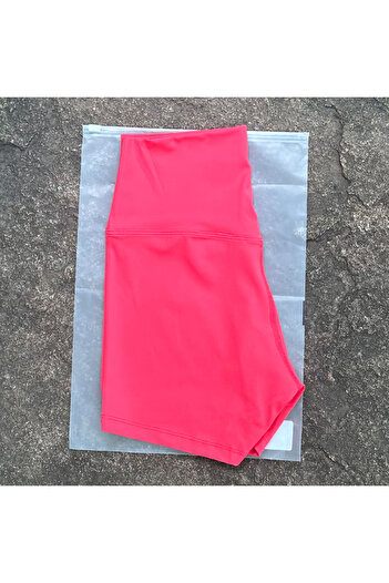 Choice M Honey Peach Red Women Sports Shorts High Waist Yoga Shorts Slim Fit Butt Lift Gym Running High Ela