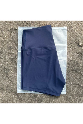 Choice S Navy Blue Women Sports Shorts High Waist Yoga Shorts Slim Fit Butt Lift Gym Running High Elastic B