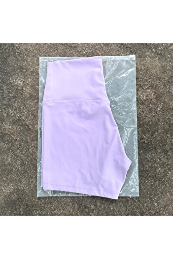 Choice XL Light purple Women Sports Shorts High Waist Yoga Shorts Slim Fit Butt Lift Gym Running High Elast