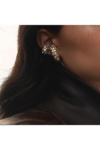 neslyaccessories Rain Çiçek Desen Küpe