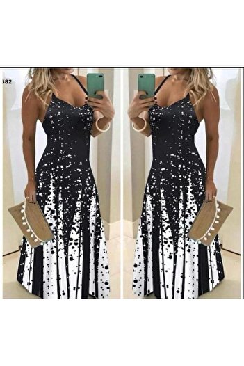 buğrahayalin Women's Suprem Fabric Digital Printed Dress