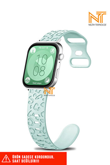 Nezih Case Huawei Watch Fit 3 / Fit 4 / Fit 4 Pro Compatible a Quality Leopard Pattern Silicone Cord / Strap