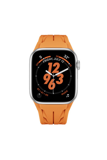 morfide Apple Watch 10 46mm Compatible Krd-127 Silicone Cord with Metal Buckle