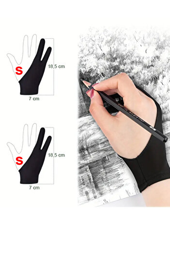 OLİ Art Artist Drawing Glove Size S Touch Screen, Tablet, Drawing Artist Glove