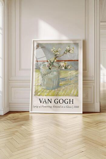 Buka Shops Çerçeveli Van Gogh "Çiçek Açan Ağaçlar" Koleksiyonu: Baharın Müjdesi 3'lü Premium Tablo Seti
