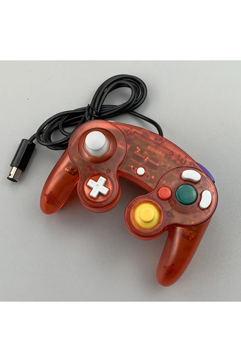 Choice Transparent Red For Ngc Controller Wired Handheld Joystick For Nintend For Gamecube Gamepads Game Ac