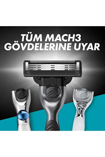 Gillette Mach3 Charcoal 16 Pcs Razor Blade + 300 ml Foam + Bag