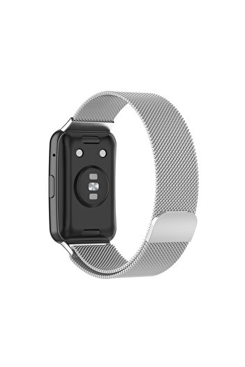 Nezih Case Huawei Watch Fit / Fit Elegant Compatible Practical Magnetic Design Stainless Steel Mesh Metal Band