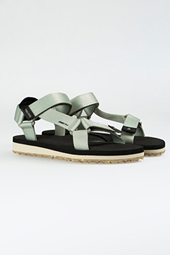walviss Willy Women's Woven Fabric Velcro Khaki Sandals