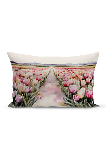 Bertille Home Spring Series Double Sided Digital Printed Throw Pillow Cover (Spring Easter Eastercushion Cover)