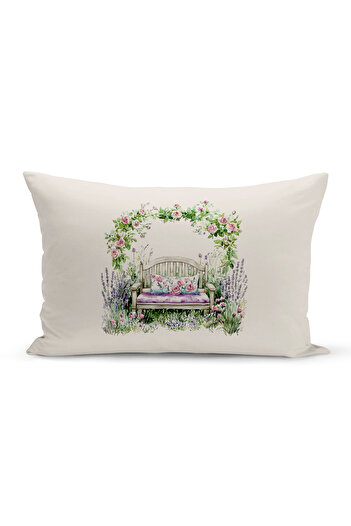 Bertille Home Spring Series Double Sided Digital Printed Throw Pillow Cover (Spring Easter Eastercushion Cover)