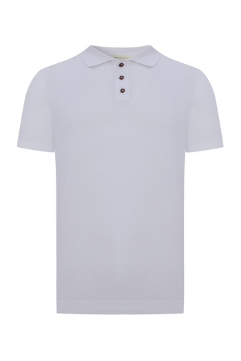 Mudo Polo Collar Short Sleeve Knitwear Sweater
