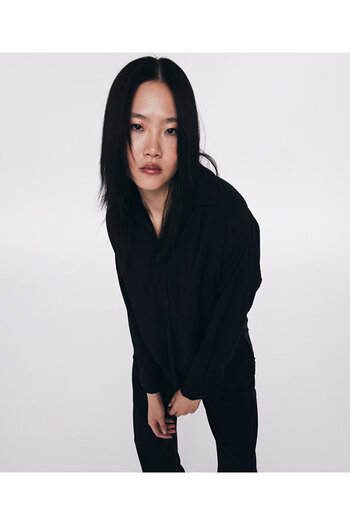 Twist Black V-Neck Blouse