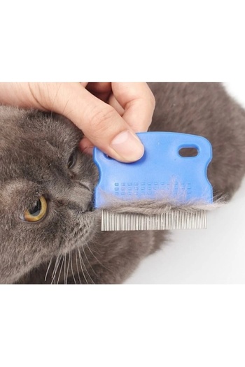 btm home 1Pc Lice Comb Cat Dog Pet Lice Flea Comb Iron Needle Toothed Comb
