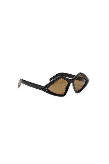 Gucci Gucci Women's Geometric Diamond Sunglasses Black Acetate GG0496S Oval Glasses Shad Funky