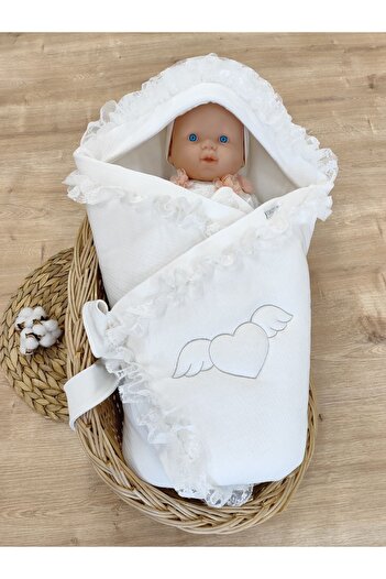 Tomuycuk Baby Blanket Outer Swaddle Seasonal Baby Swaddle 100% Cotton Hospital Exit Newborn Gift