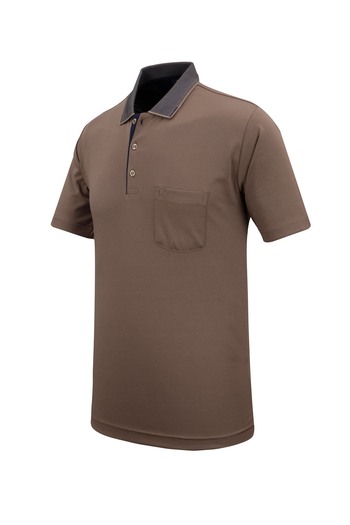 Çizgi Triko Men's Polo Neck Cotton Mercerized Garnished Pocket Classic Fit T-Shirt - 5115