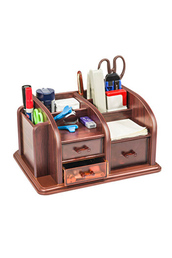 KidLe Wooden Creative Penholder Desktop Storage Box Office Stationery Storage