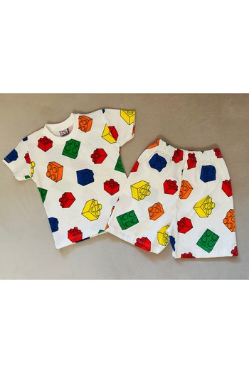 SANTRALBEBE Boys' Summer Suit with Shorts