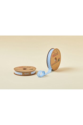 KNC Home Piping Large Polka Dot Layered A12 Blue 2 cm 25 Meters 65% Cotton 35% Polyester