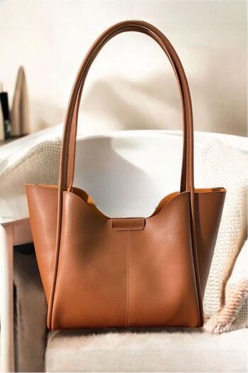 Katusa Women's Tan Magnetic Hand and Shoulder Bag