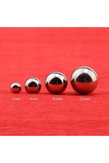 PASAMİA 6 Mm Silver Colored Pearl Without Hole - 25 gr (175-180 Pieces)