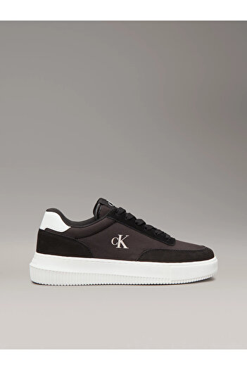 Calvin Klein Women's Normal Comfortable Sole Stitching Detailed Low Top Black Sneaker Yw0Yw01768-0Gm