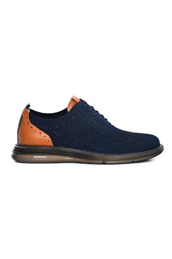 Tuna Men's Sports Shoes Navy Blue Knitted Knitwear Eva/Tpu Sole - 3541