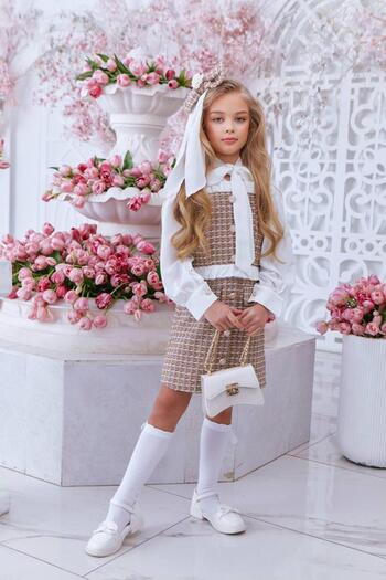 nisaykids Girl's Dress Bag Socks Buckle Set
